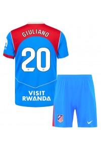 Atletico Madrid Giuliano Simeone #20 Jalkapallovaatteet Lasten Kolmas peliasu 2025-26 Lyhythihainen (+ Lyhyet housut)